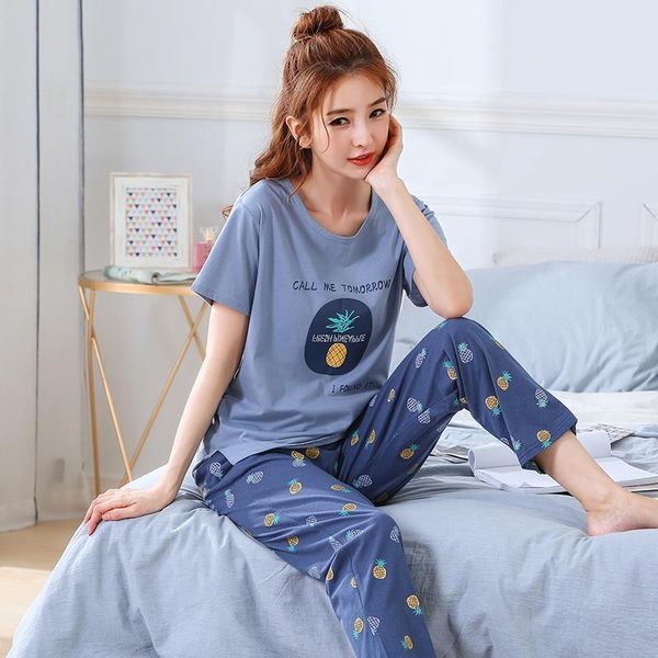 

summer pajamas womens sleepwears cotton home pants women sleepwear thin female casual lady wear plus size xxl 3xl 4xl 5xl, Black;red