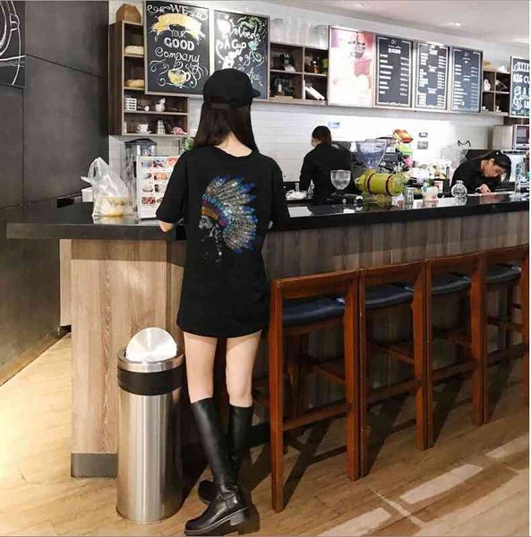 

women's t-shirt t-shirt women 2021 diamonds will see tshirt girls, White