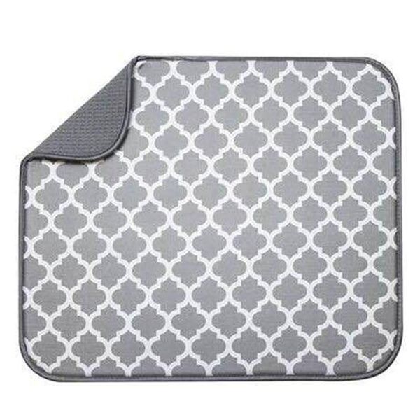 

mats & pads dish drying mat microfiber cushion tableware pad tea towel mug bowl pot absorbent placemat kitchen table decor 30 * 40cm