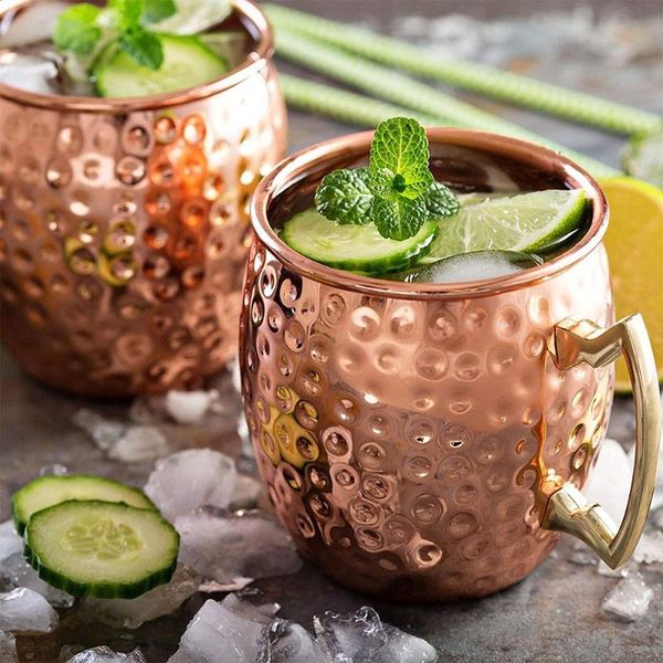 

cups & saucers copper stainless steel anti-fall cocktail wine exquisit cup juice drink champagne party food grade shatterproof drinkware