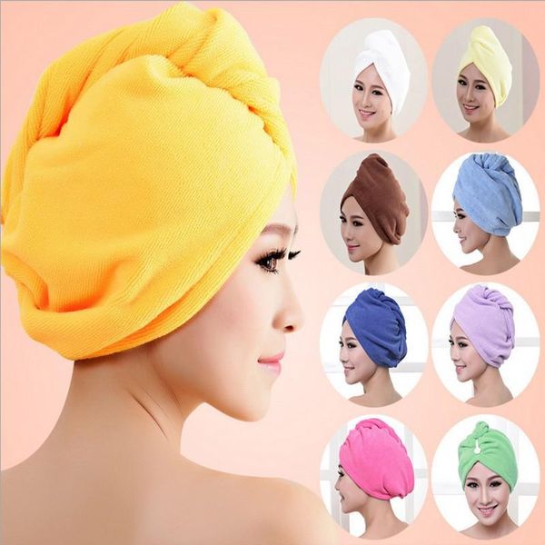 

towel 70g lady turban thickening microfiber fabric dry hair hat super absorbent quick-drying shower cap bath