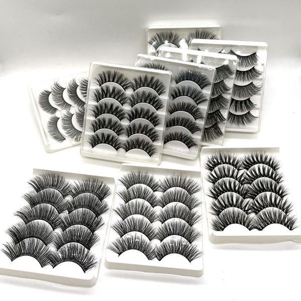 

false eyelashes discount link 5pair 3d silk lashes long lasting big dramatic volumn strip individual eyelash