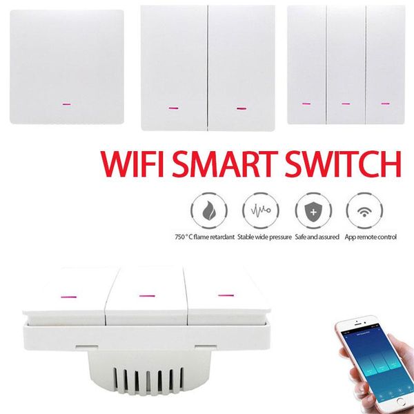 

smart home control tuya wifi switch eu touch wall app remote support multiple device