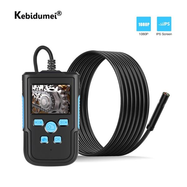 

3.9mm hd 1080p endoscope professional borescope mini waterproof inspection camera 8 led lights 2.4 screen 2/5/10m options ip cameras