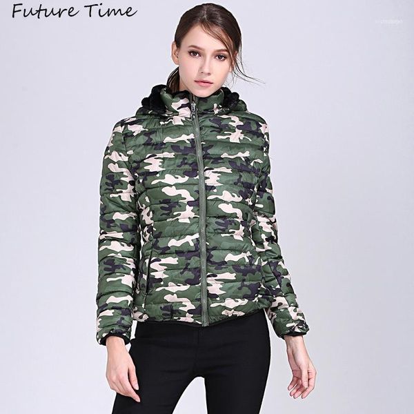 

women's down & parkas women parka jackets and coats for winter camouflage short jacket thick warm plus size female autumn outwear c2000, Black