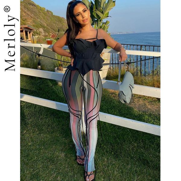 

women's pants & capris vintage y2k style print for lace up skinny body-shaping leggings 2021 mesh streetwear trousers female, Black;white