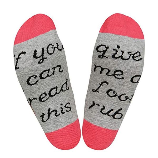 

sports socks christmas if you can read this women men autumn winter long gift sock drop //, Black