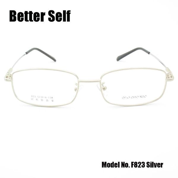 

full rim eyewear memory titanium temple eye glasses can do myopia spectacles metal optical frames better self f823 fashion sunglasses, Black