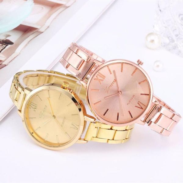 

wristwatches tendencia de mujer 2021 luxury ladies gold watch women golden clock female dress rhinestone quartz watches feminine, Slivery;brown