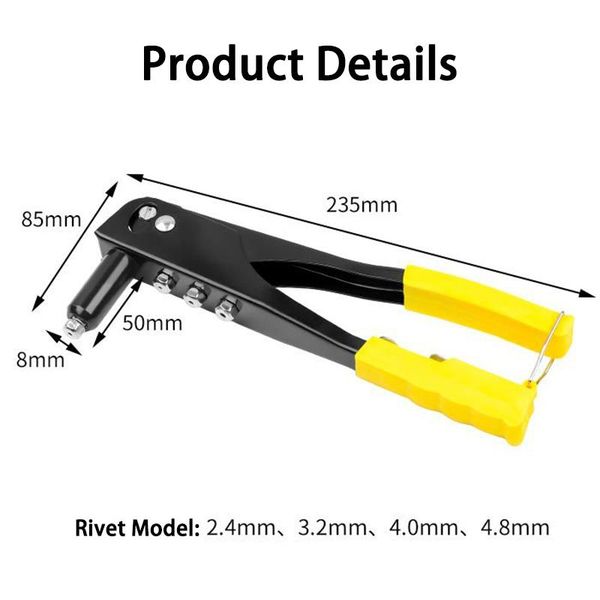 

professional hand tool sets woodworking stainless steel manual double handle rivet gun handheld pull willow metal repair