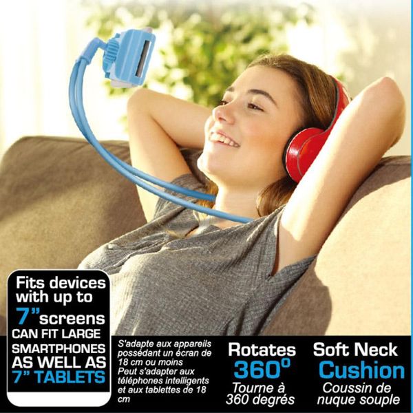 

cell phone mounts & holders 1pc flexible stand lazy neck hanging bendable holder support for mobile vdx99