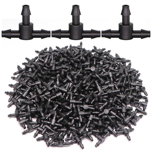 

watering equipments 50~200pcs hose connector pp plastic tee connectors garden irrigation pipe joint aquarium tank adapter air pump pagoda