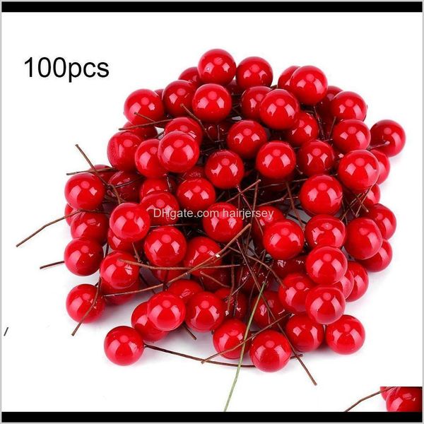 

festive party & drop delivery 2021 artificial red holly berry stamen home garden decorations christmas diy decoration supplies nhb6198 kepnb