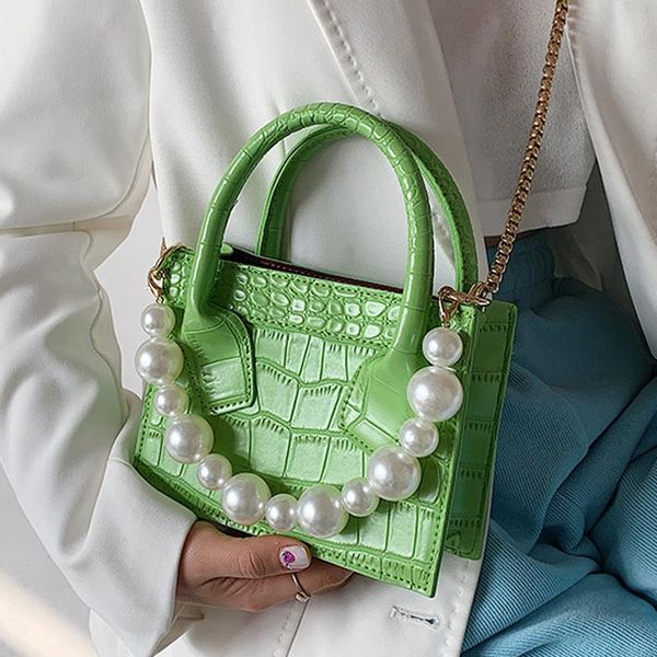 

evening bags 2021 fashion women handbag large capacity pu leather ladies shoulder messenger bag with pearl travel