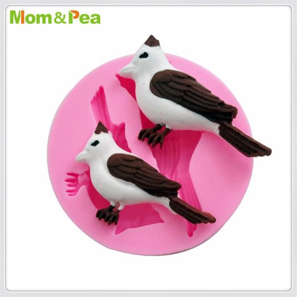 

cake tools mom&pea mpa1925 2-bird silicone mold decoration fondant 3d grade