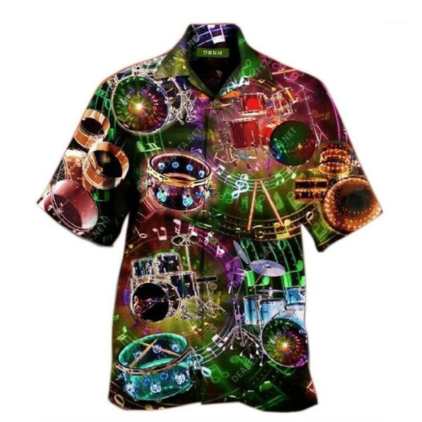 

men's casual shirts hawaiian shirt fancy printed loose turn-down collar fashion man beach holiday style mens summer short sleeve, White;black