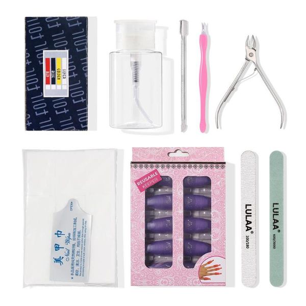 

nail art kits blue zoo 9 pcs/set manicure kit remove dead skin care for beginners