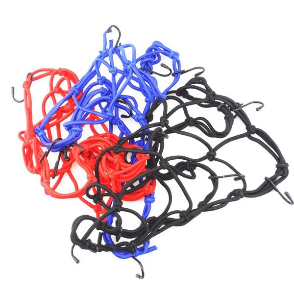 

car organizer universal bungee cargo net for motorcycle bike atv offroad board gocart accessories helmet / fuel tank