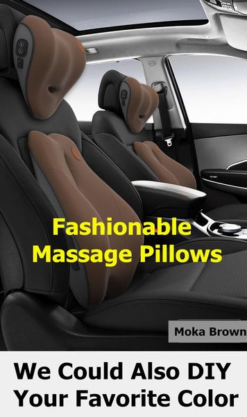 

seat cushions car neck pillow super fashionable supporters memory cotton pillows auto head massage