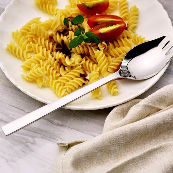 

forks kitchen fruit salad fork spoon integrated stainless steel dual purpose