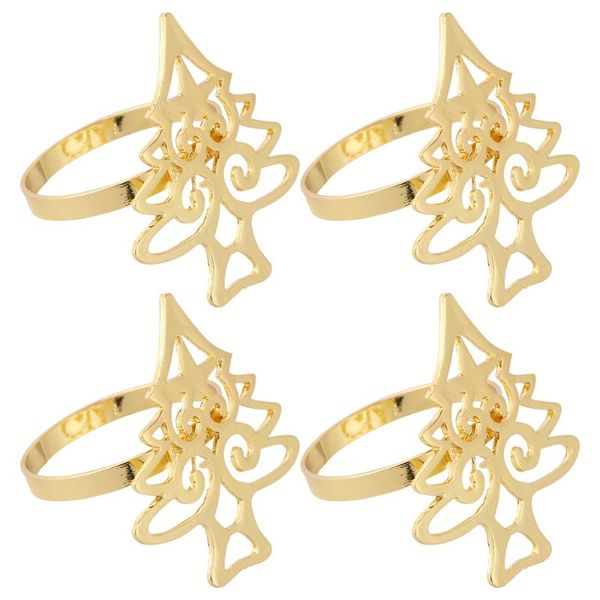 

napkin rings 4pcs dinner table decoration christmas tree buckles circle ring