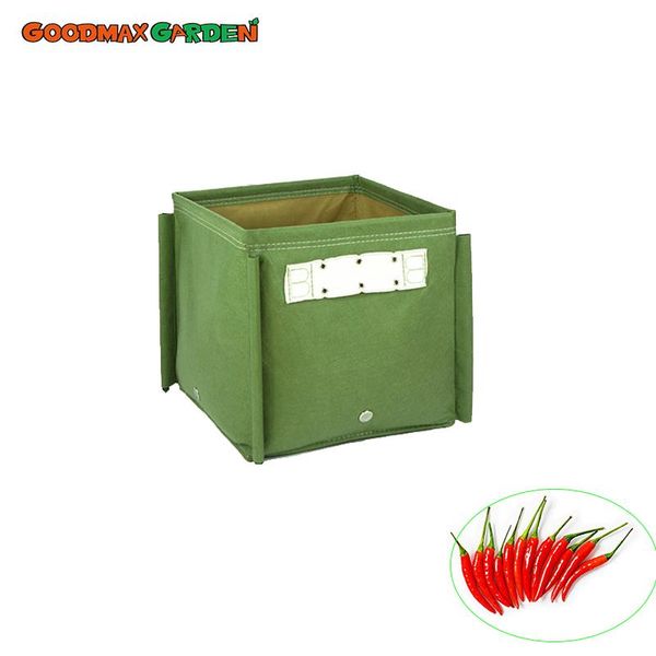 

planters & pots square 7gallon growing bag pepper grow bags planter for climbing plants and vegetables in green color