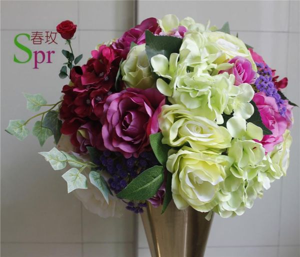 

fashion 10pcs/lot wedding table flower ball centerpiece bride holding backdrop decoratios decorative flowers & wreaths