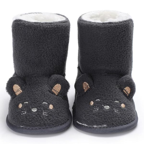 

first walkers adorable cartoon cat coral velvet baby toddler shoes infant girls warm snow boy girl sneakers fleece prewalker booties