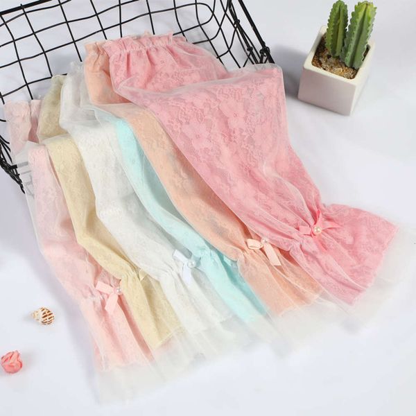 

prevent bask in cuff summer sunscreen ultraviolet ice gauze lace pleated arm sleeve