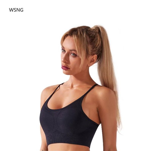 

arrival sport bra sling cross back no rim comfort padded sports anti-sweat gym running for women yoga outfit
