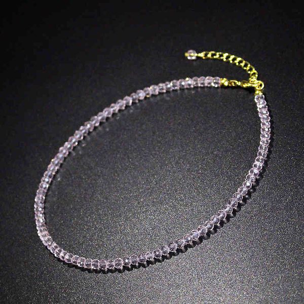 Einfache schwarze Steinperle kurze Halsband Neckalce für Frauen weibliche Hals Schlüsselbein Kette Kragen Halskette Schmuck