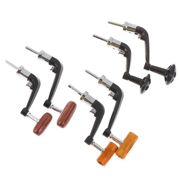 

metal spinning fishing reel rocking arm for 1000-4000 wheel wooden knob tackle accessories handle folding baitcasting reels