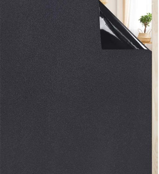 

window stickers luckyyj matte blackout privacy film frosted films uv protection dark tinting light blocking