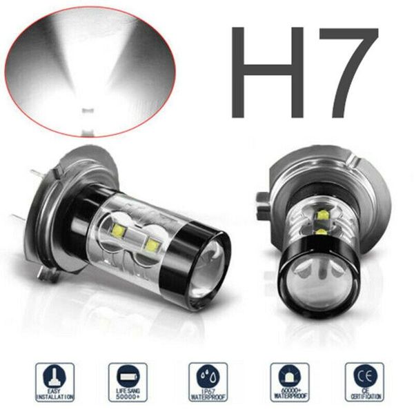 

fog light bulbs 2pcs 6000k aluminum dc 9v-36v high power lamp led emergency lights