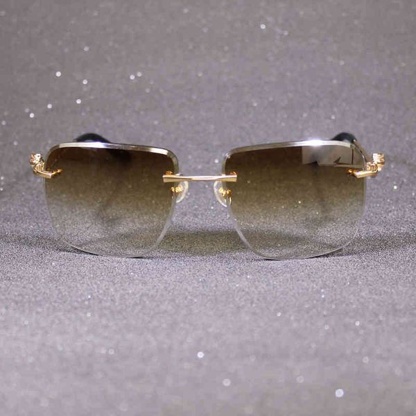 

2022 factory wholesale square for men and women new designer sunglasses frame diamond cutting fashion show eyewear oculos de sol 01, White;black