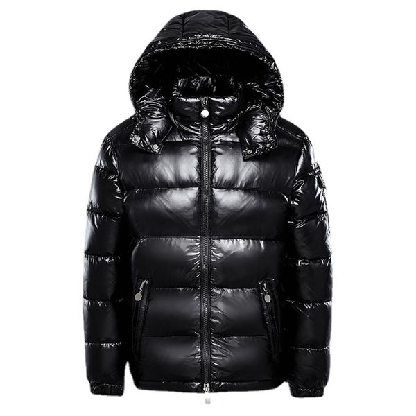 

men's down jacket couple white duck down men and women clothing winter down jacket warm hooded coat bread jacket coats 211129, Black