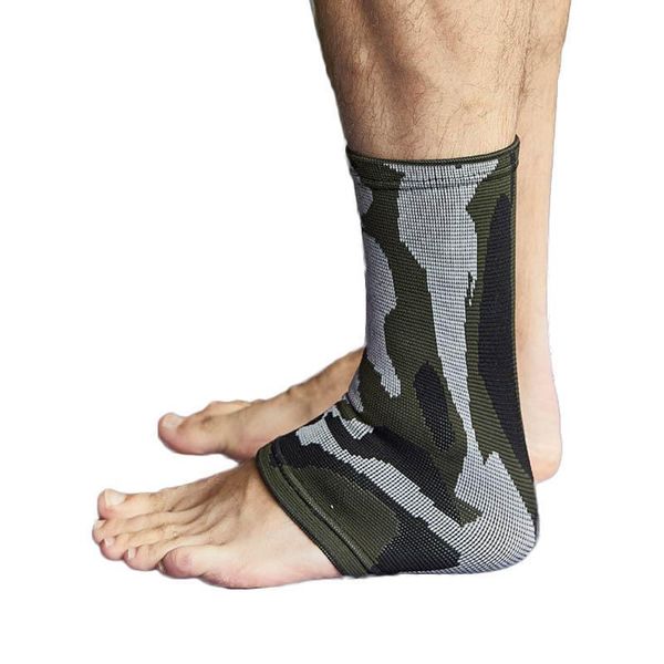 

ankle support sports brace compression sleeve achilles tendon ligament damage plantar fasciitis socks running football, Blue;black