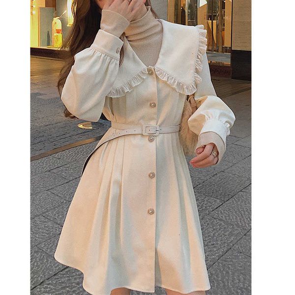 

casual dresses kawaii elegant spring sweet designer party mini female office lady japanese korean women xywp, Black;gray