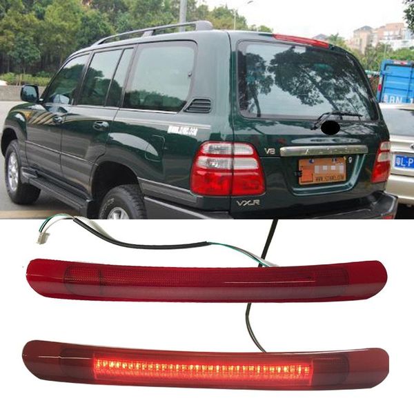 

emergency lights led additional brake lamp car styling vehicle alarm light fit for land cruiser lc100 fj100 4500 4700 lx470 1998-07