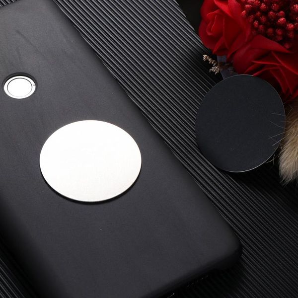 

10pcs adhesive metal plate mounting kits stickers magnetic patch car vehicle mount holder (silver/dia:4cm) cell phone mounts & holders