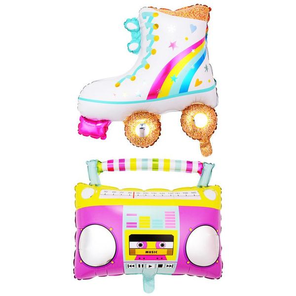 

party decoration cartoon toy balloons children's activities radio skates birthday aluminum foil