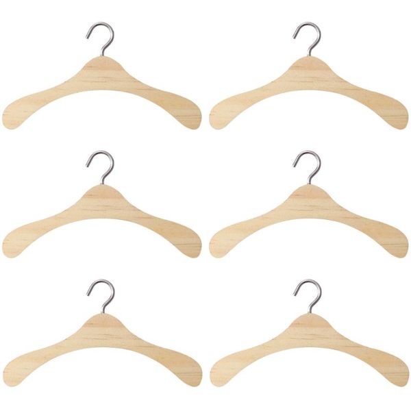 

hangers & racks omz 10pcs 1/3 bjd dolls accessory wooden clothes hanger