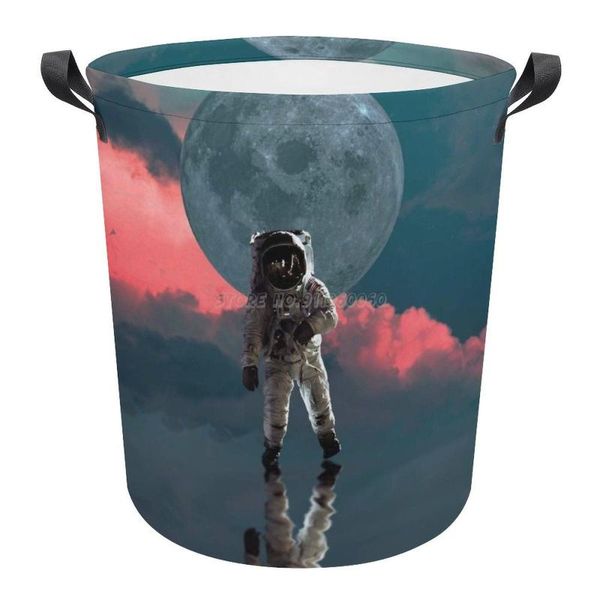 

laundry bags space wave coming foldable large capacity basket dirty clothes home organizer storage drop force sp