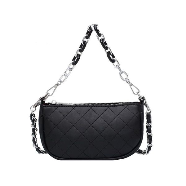 

cross body style women's bag fashion texture underarm chain messenger