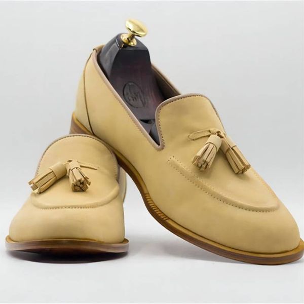 

tassel decorative business dress shoes pu fashion youth men classic british style leisure low heel round head light dh305, Black