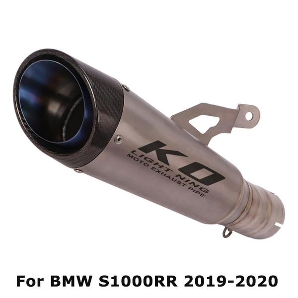 

motorcycle exhaust system slip for s1000rr 2021-2021 titanium muffler mid tail pipe