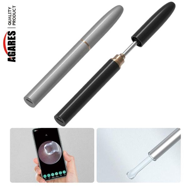 

wireless intelligent visual ear stick picker 300w high precision endoscope mini camera otoscope borescope electric nose & trimmers