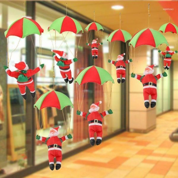 

christmas decorations 25cm 30cm 35cm creative cute santa claus pendant doll ornament door gift tree decoration toys1