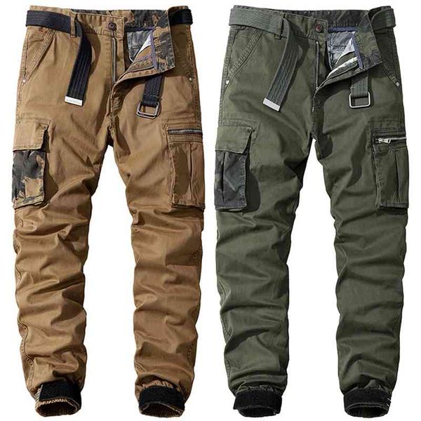 

men pants military outdoor trekking pants tactical pants army cotton trousers male long trousers multi pockets fashion brand new 210406, Black