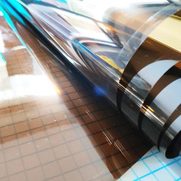 

window stickers 90cm width tea brown glass film self-adhesive privacy protection uv-proof sun-blocking foil for door balcony